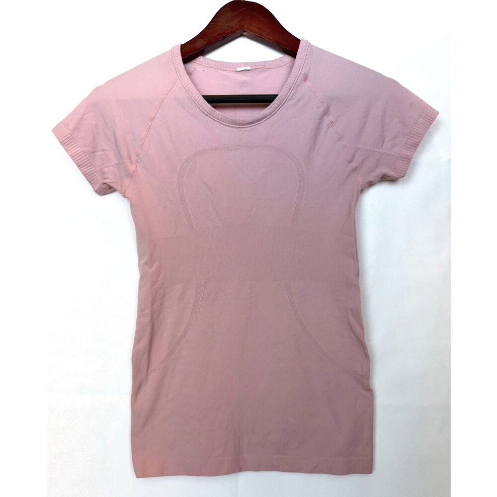 Lululemon Swiftly Tech SS Top Size 2 Dusty Rose Pink Athletic Activewear